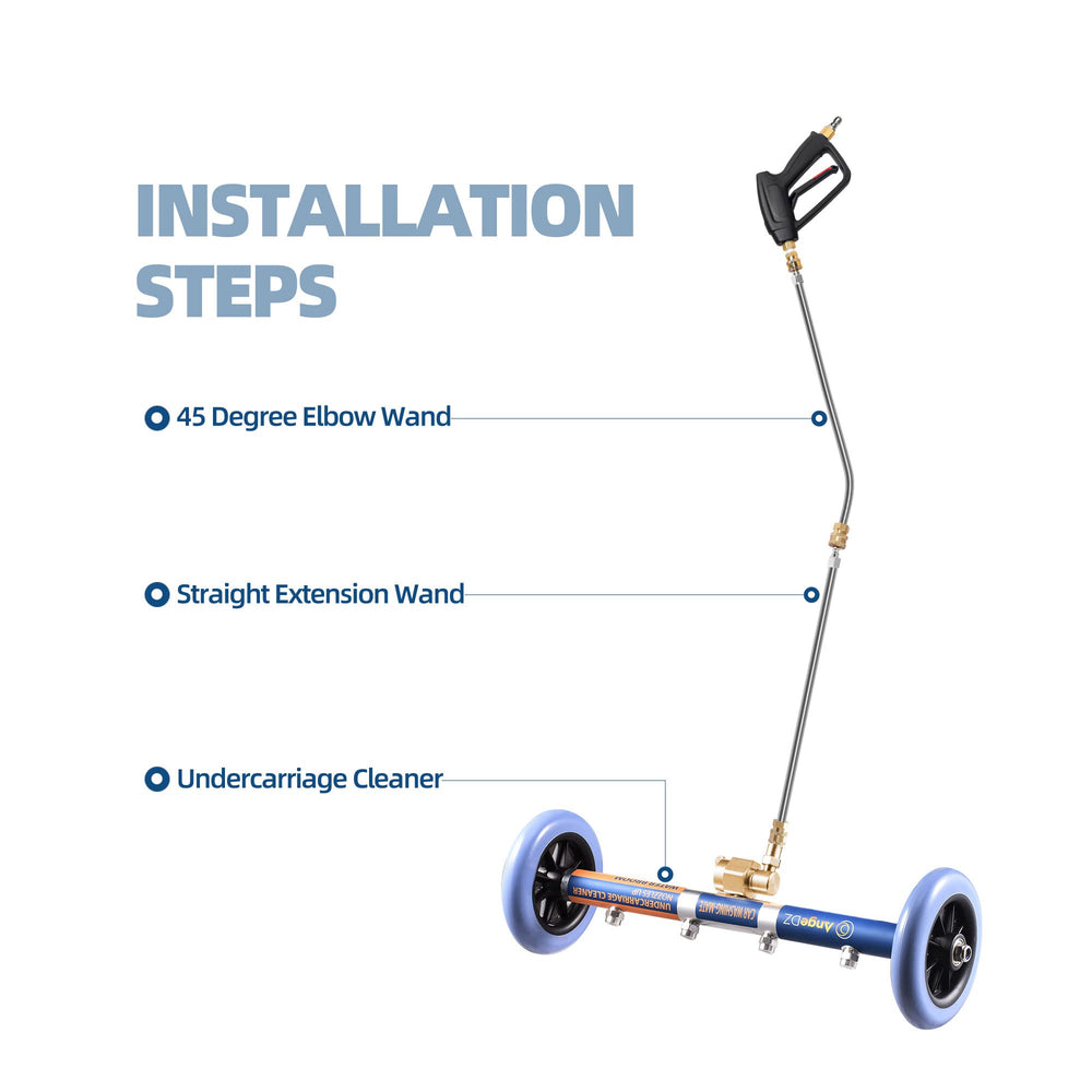AngeDZ in-use under-car cleaning action clearing salt and grime