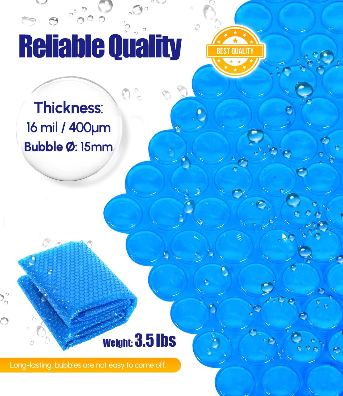 Angooni blanket floating on hot tub showing heat retention and debris protection benefit