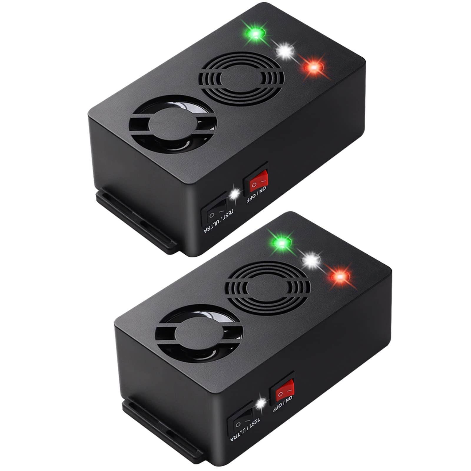 Angveirt front packaging showing two repellers and key features for easy selection