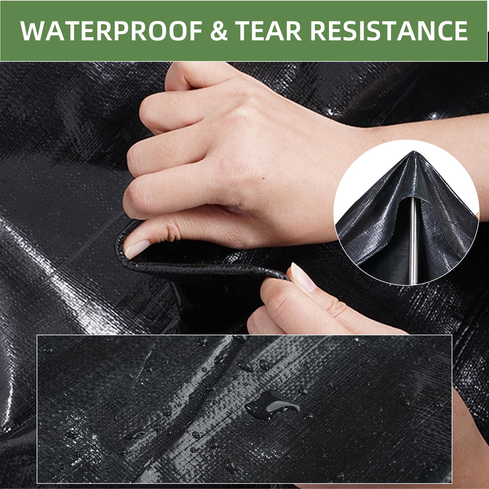 ANHAN close-up of reinforced HDPE/PE texture illustrating puncture resistance