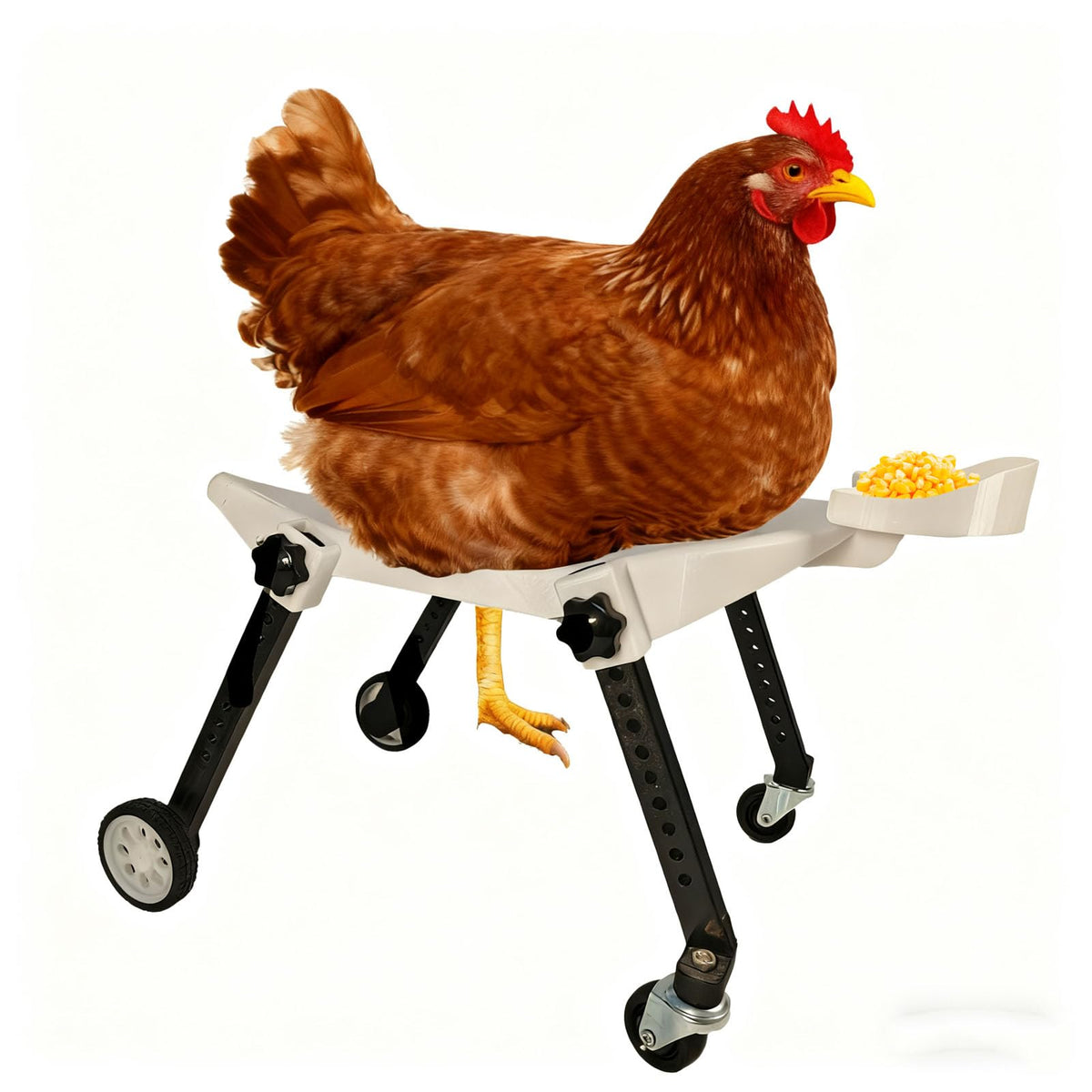 ANIMOASIS front view of wheelchair showing stable support and improved mobility