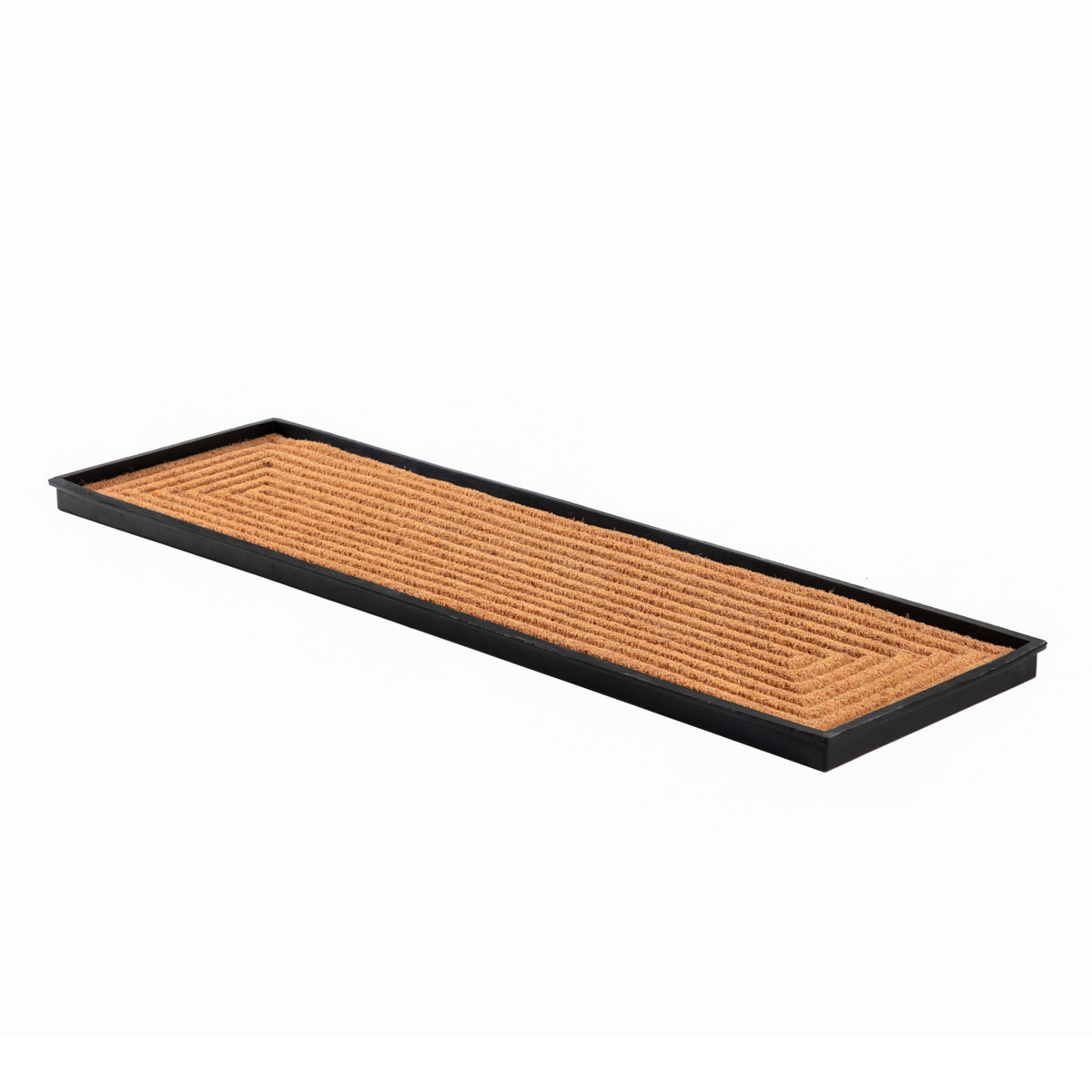 Anji Mountain front view of tray protecting entryway and preventing floor damage