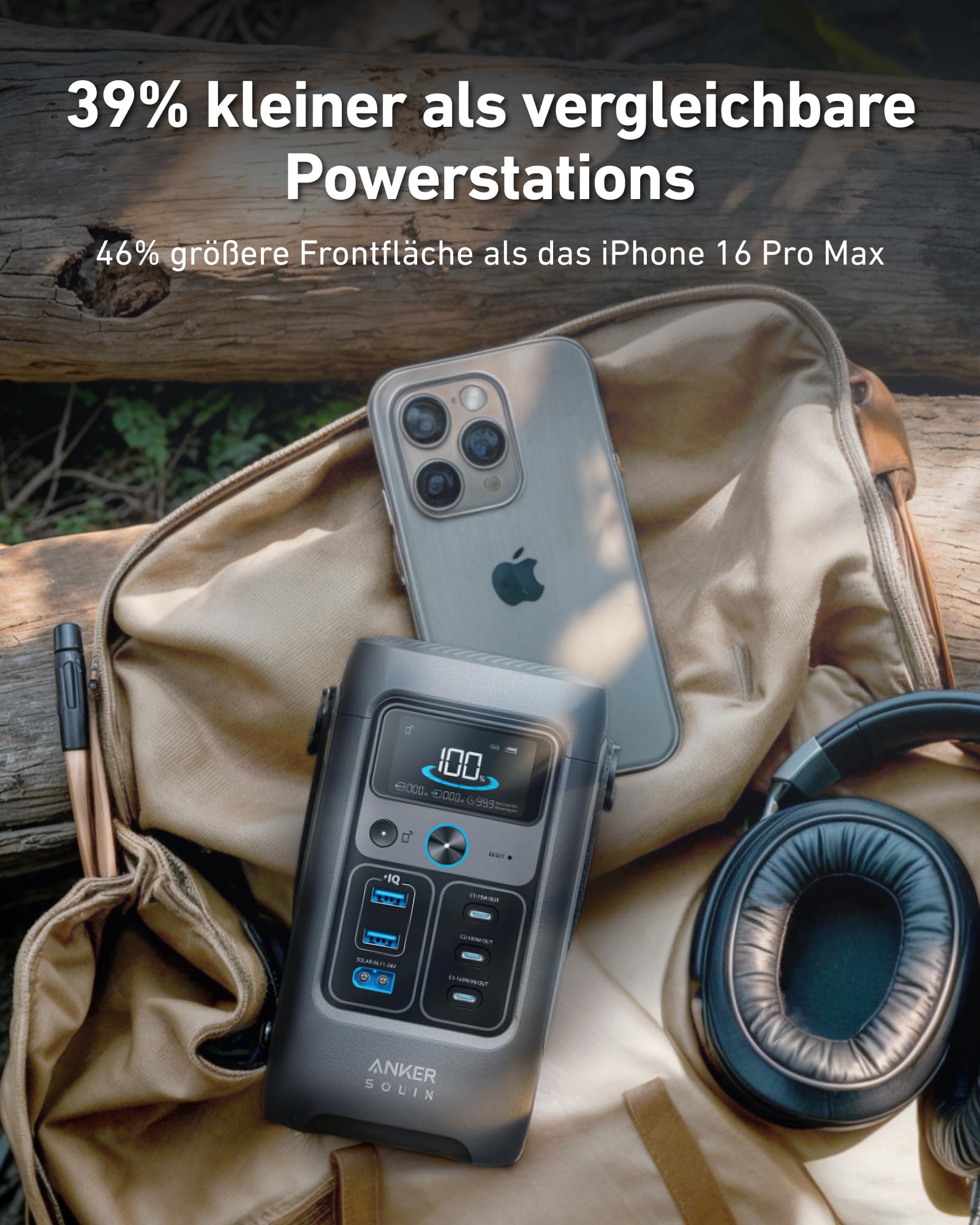 Anker SOLIX C200 powering campsite gear to extend outdoor device runtime
