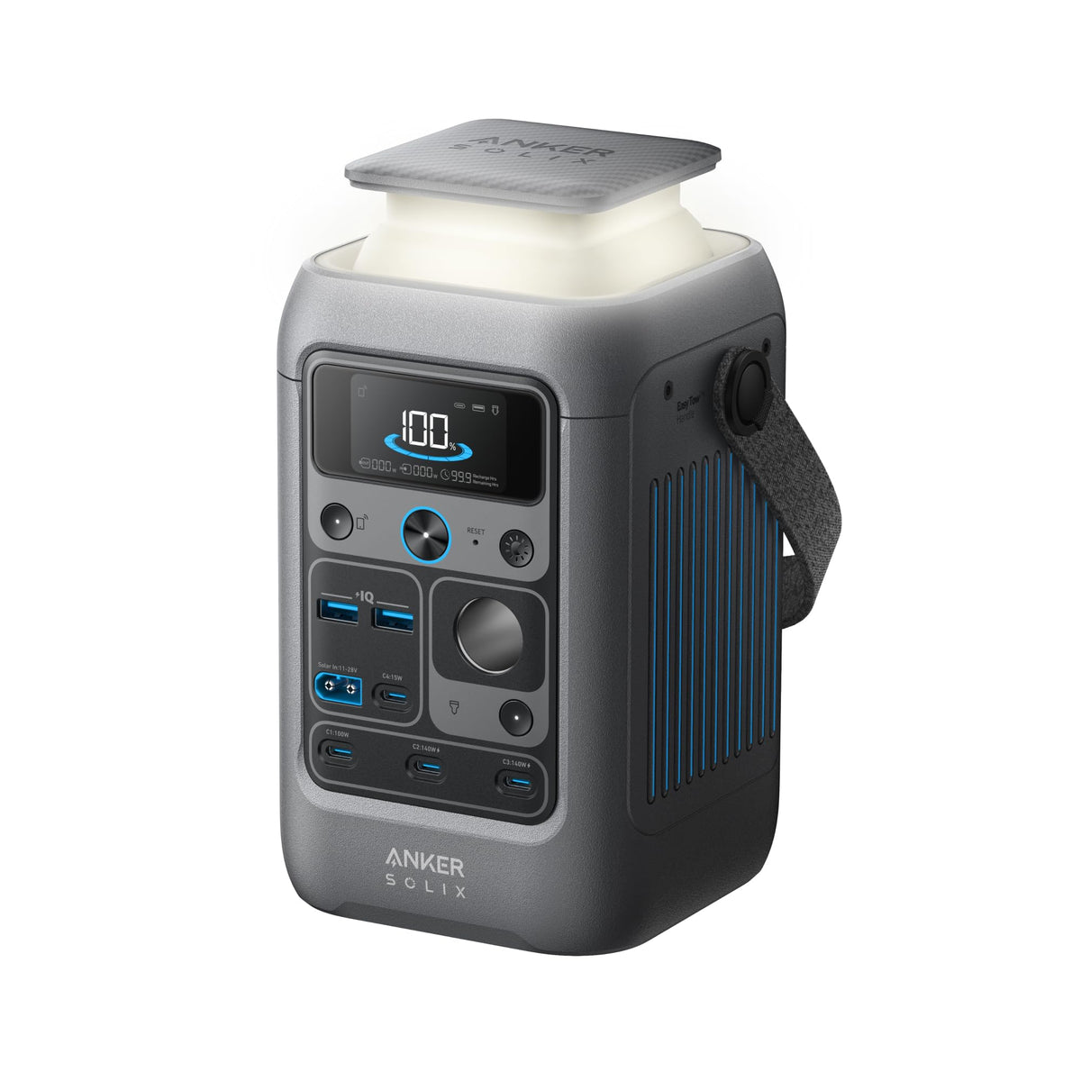 Anker SOLIX C300 front angle showing compact design and power readiness