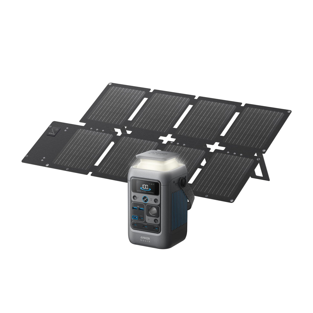 Anker SOLIX C300 front view showing compact power station and display benefit portable power