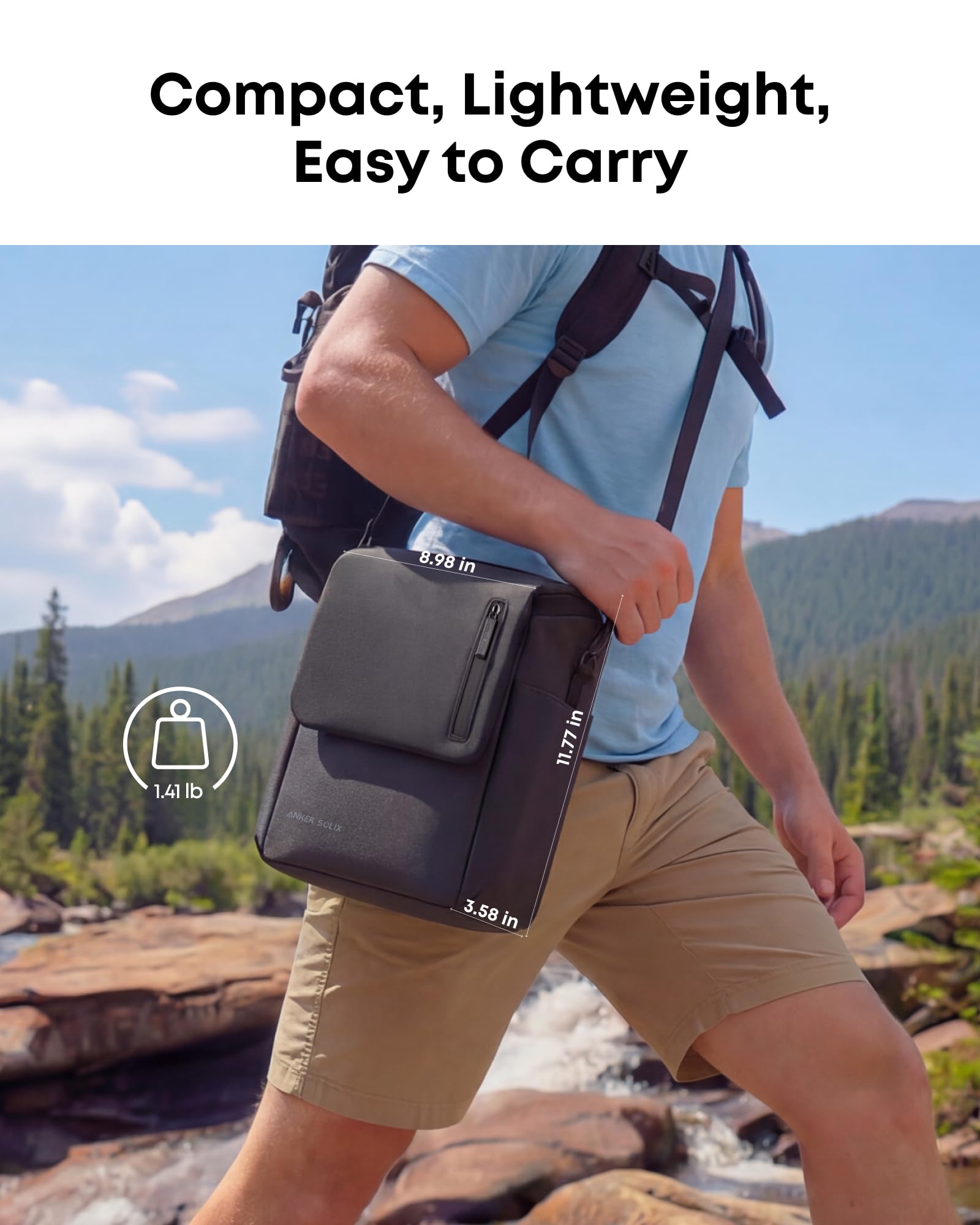 Anker SOLIX C300 paired with an Anker solar panel for flexible off-grid recharging