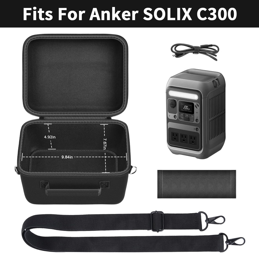 ANKHOH closeup padded lining protecting the SOLIX C300 from impacts