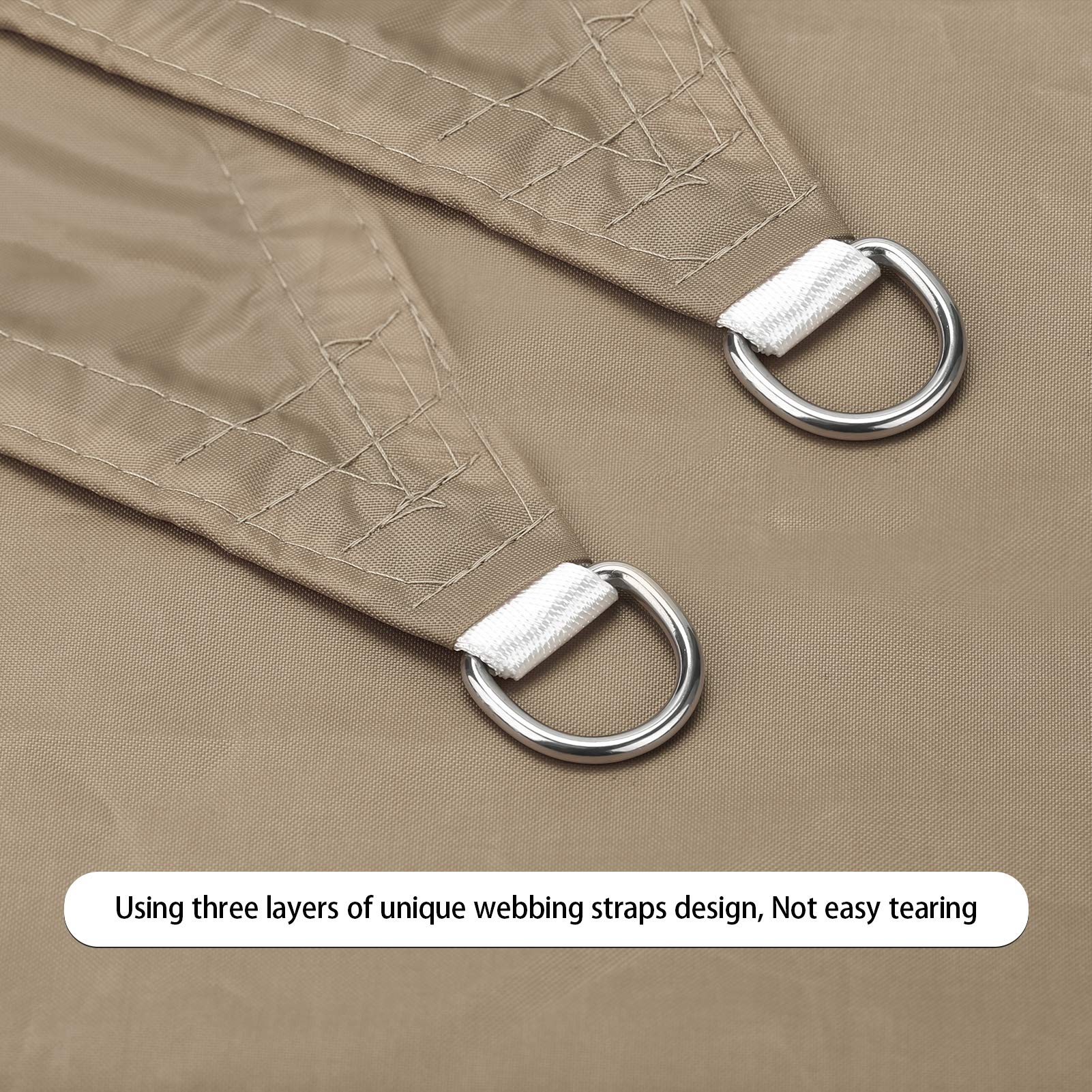 Ankuka stainless-steel D-ring corner detail for secure anchoring benefit