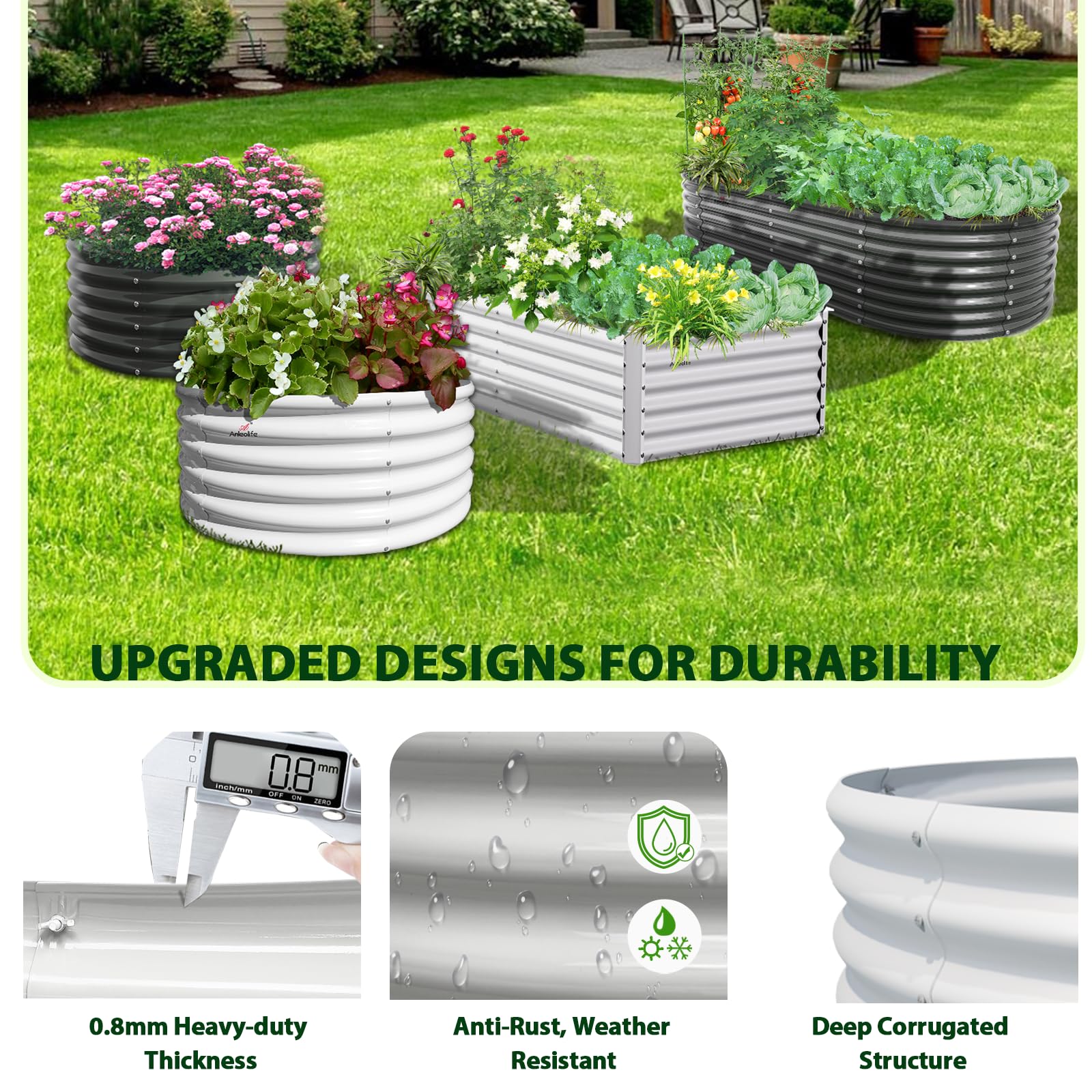 A ANLEOLIFE corner fastener and smooth curled edge showing safe assembly and secure structure