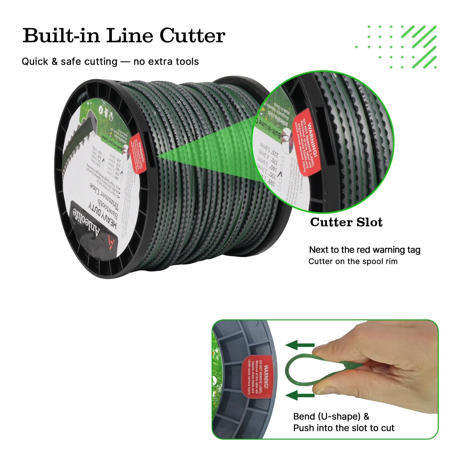 A ANLEOLIFE in use on walk-behind mower cutting thick weeds efficiently