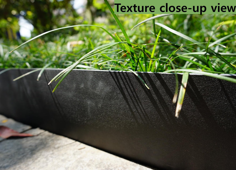 Anleolife edging along backyard pathway in a yard setting showing clean landscaping