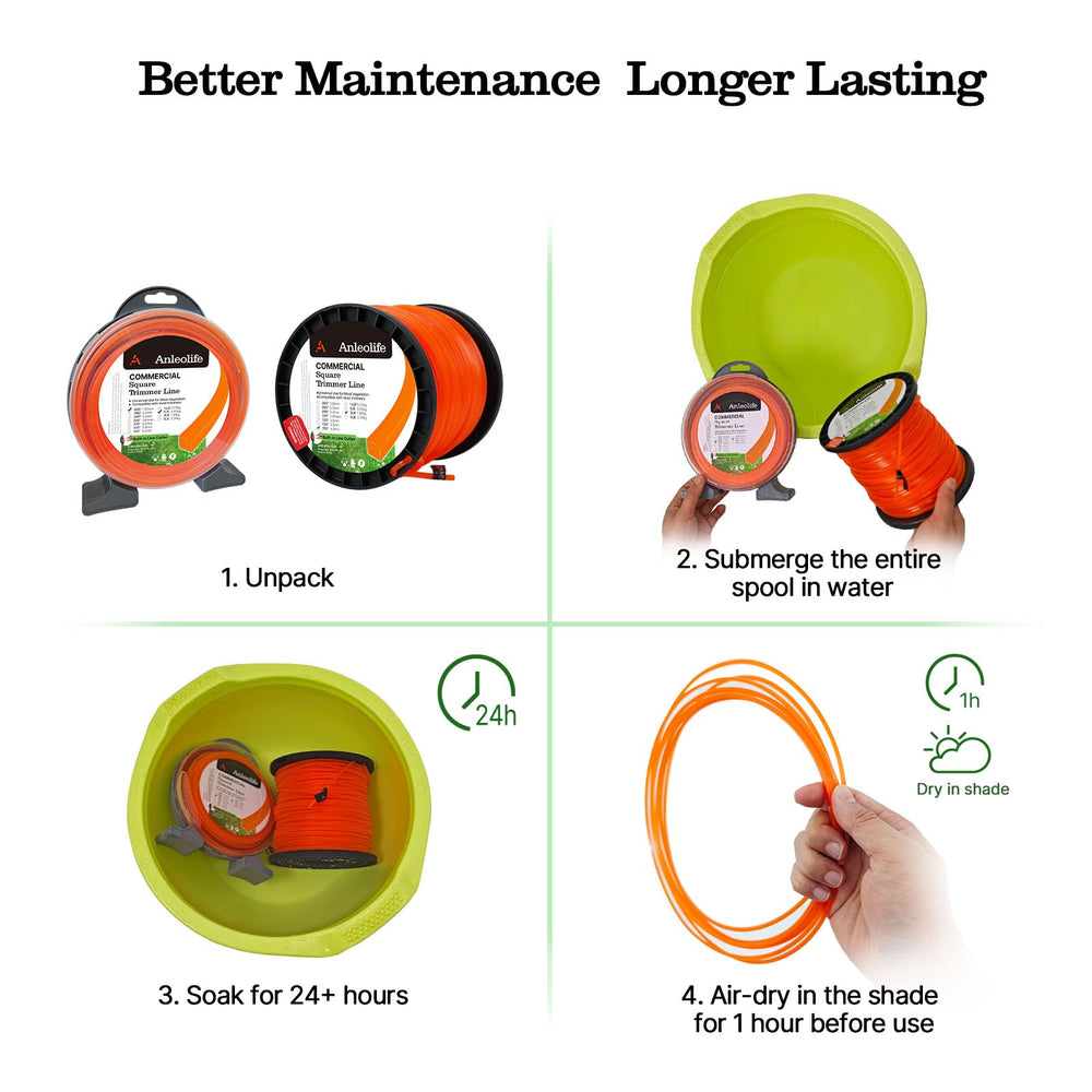 A ANLEOLIFE spool placed next to ruler to show scale, helping buyers visualize length and bulk