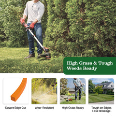 A ANLEOLIFE spool label with specs visible to confirm .105 inch and 1038 ft compatibility benefits