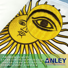 Anley fly end showing four rows of lock stitching for tear resistance outdoors