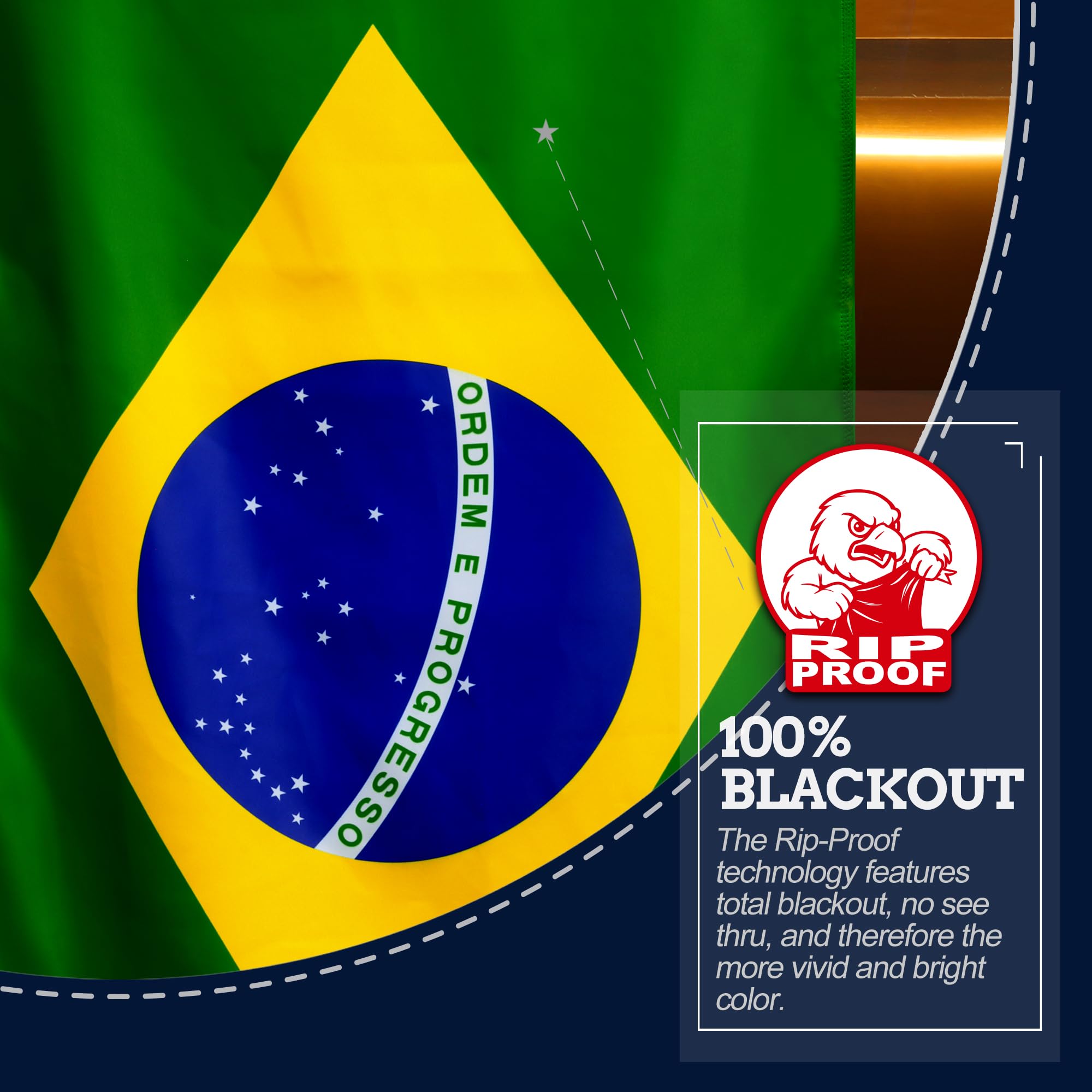 Anley fabric texture showing blackout polyester surface for vibrant, non-see-through colors