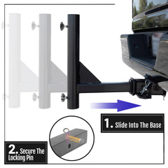 Anley side profile of mount in receiver highlighting compact footprint