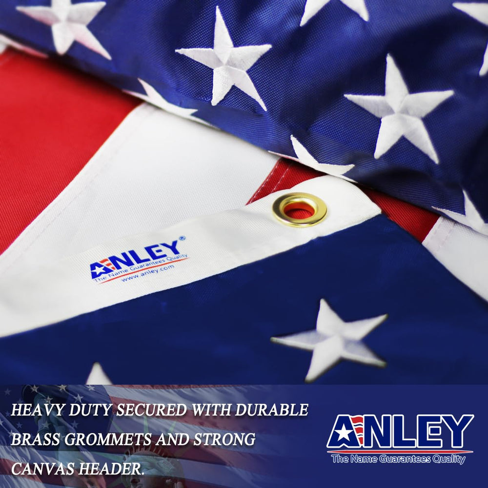 Anley four rows lock stitching fly end showing tear-resistant finish