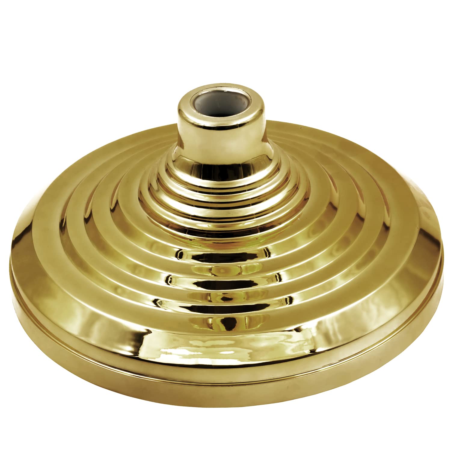 Anley gold floor stand front view showing stable base and elegant finish