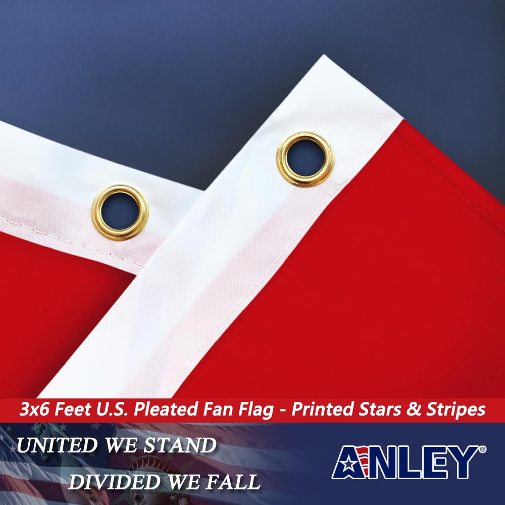 Anley four folded flags in a pack indicating coordinated multi-flag displays and value