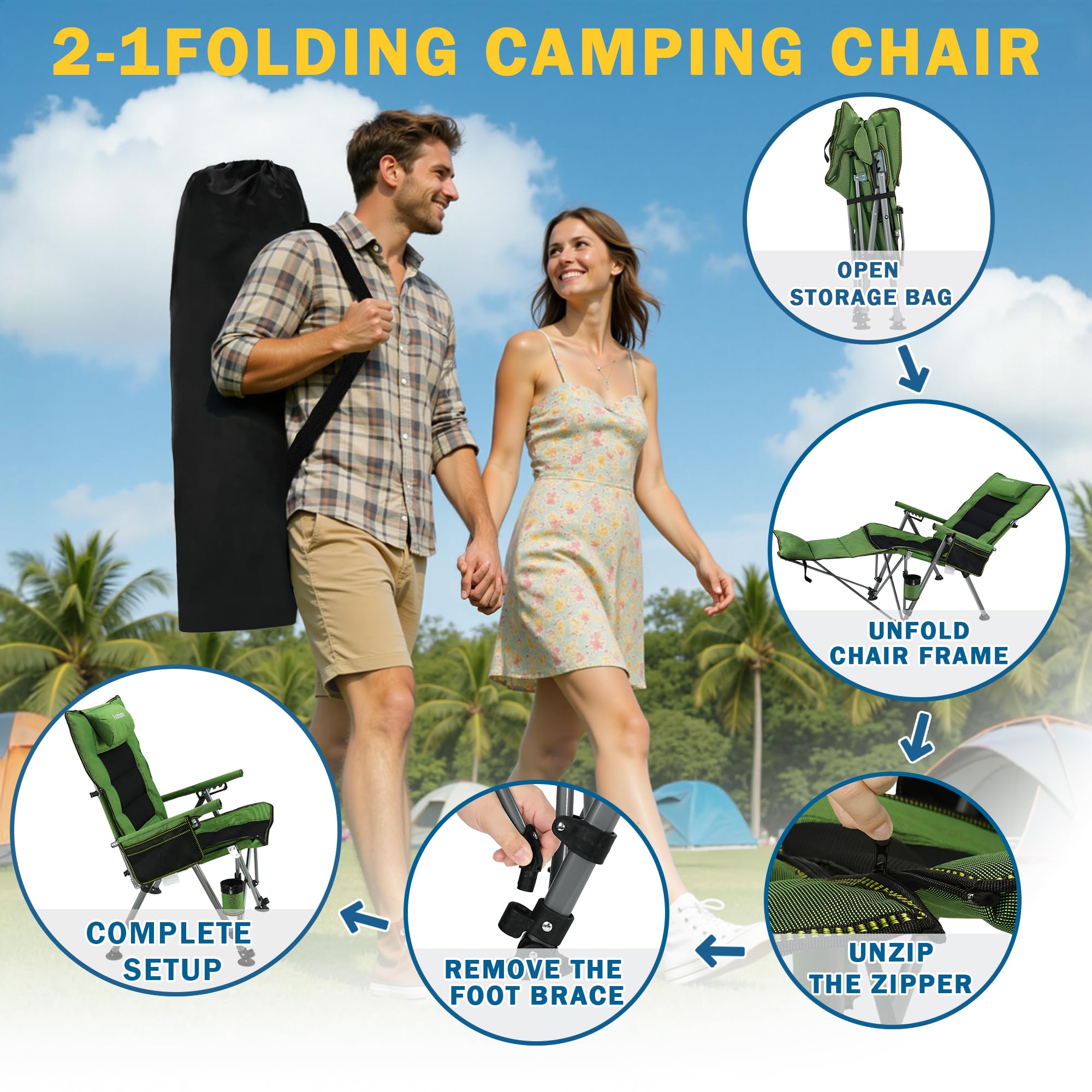 Anmiro folded in carry bag illustrating compact transport benefit