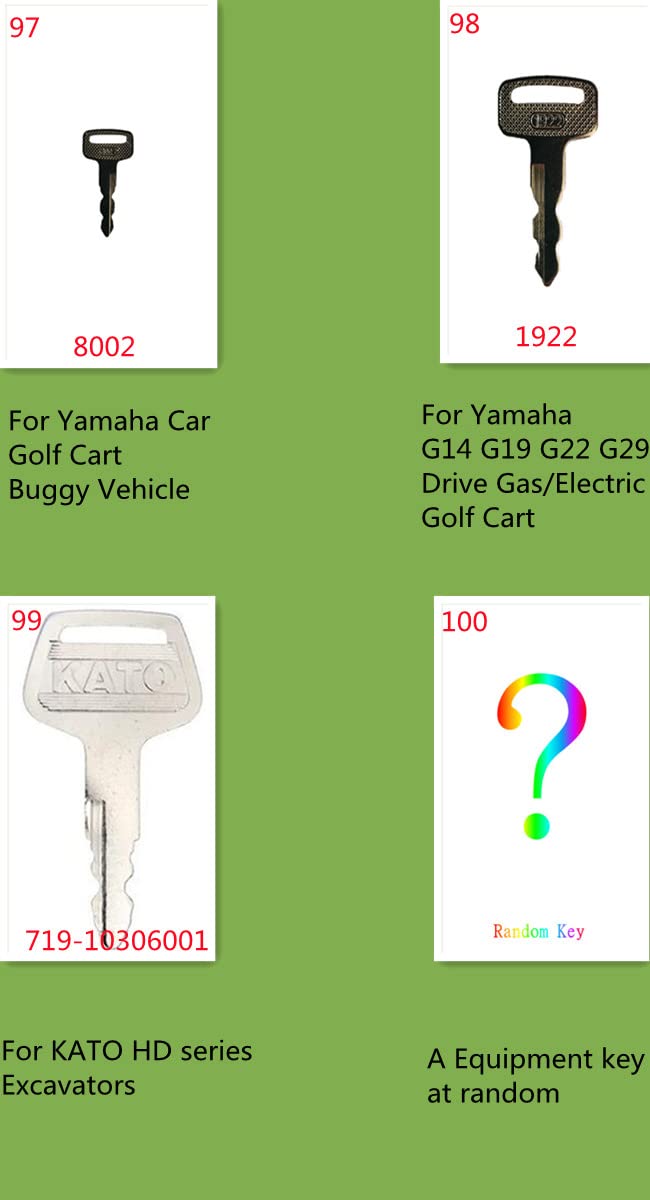 ANNHOO999 arranged keys sorted by head type for organized inventory benefit