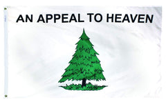 Annin Flagmakers front view of Pine Tree flag showing clear historic design and durable nylon