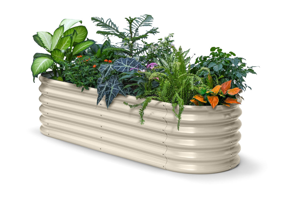 Annoell front view of full assembled garden bed showing durable structure