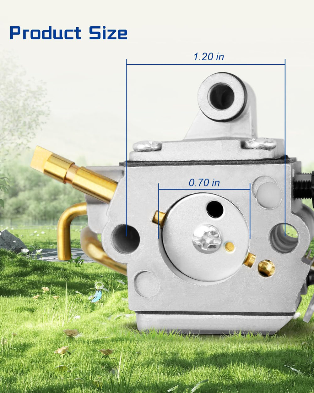 ANODZU carburetor installed on Stihl chainsaw showing restored operation