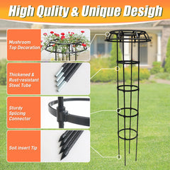 Anothera assembled trellis in a pot supporting vines and improving display