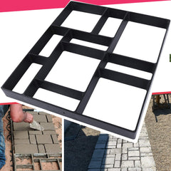 Anothera front view of the polypropylene stepping-stone mold showing 10-grid pattern benefits durability