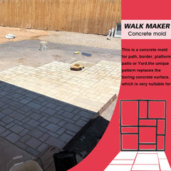 Anothera close-up of irregular grid pattern showing texture detail for natural-looking pavers