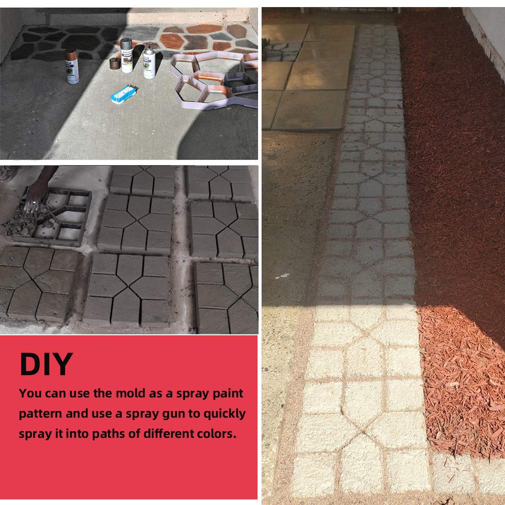 Anothera finished stones installed in garden creating attractive, low-cost pathway