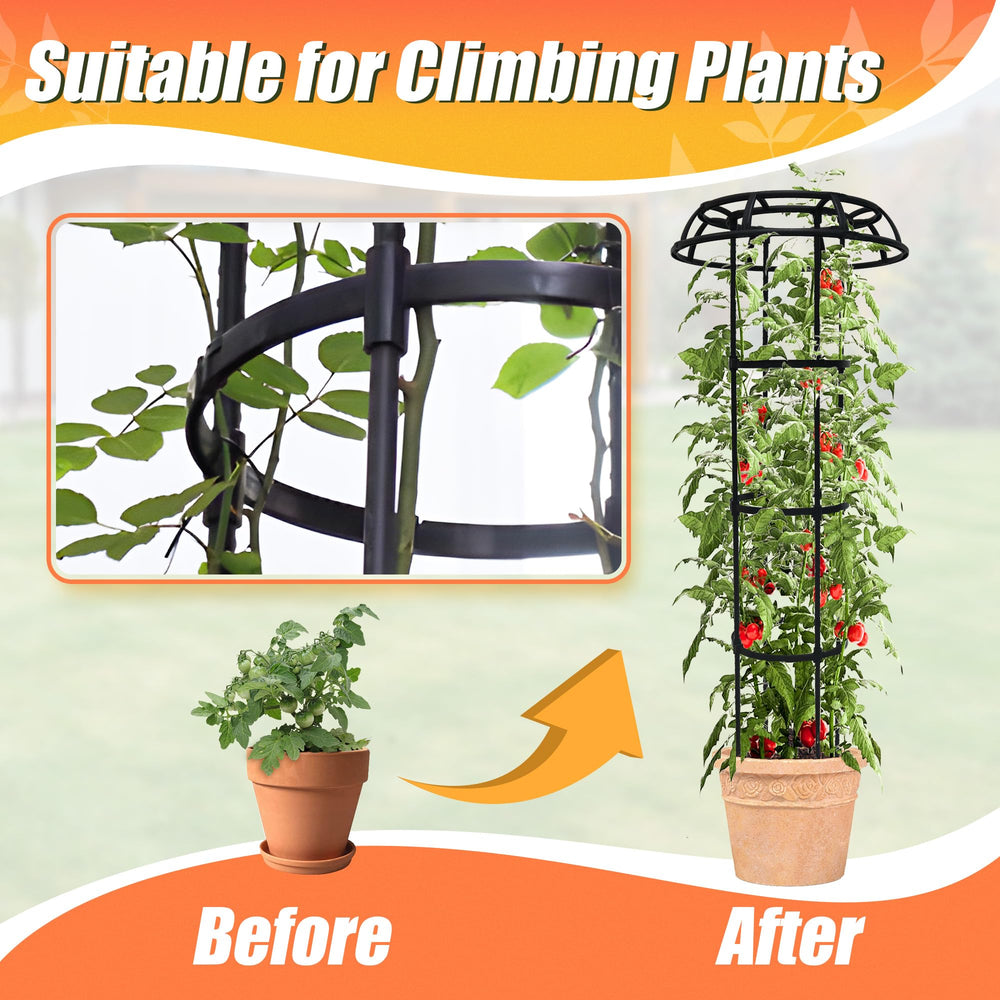 Anothera trellis beside a chair to demonstrate 65 inch height and scale advantage