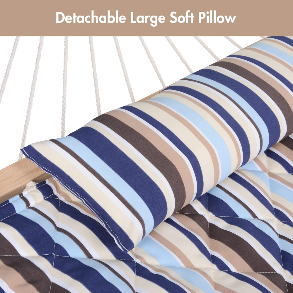 ANOW hammock in backyard lifestyle scene illustrating relaxing outdoor use
