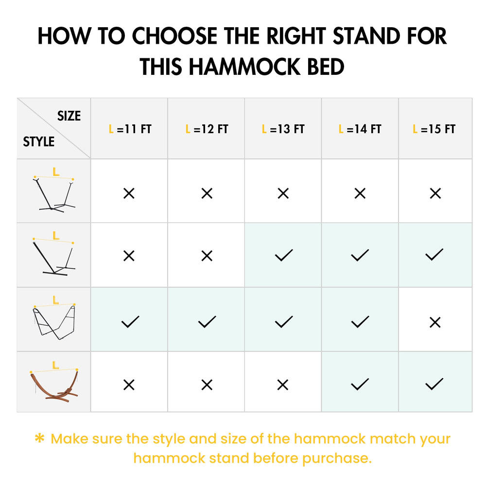 ANOW hammock hung between trees in a backyard showing easy outdoor use
