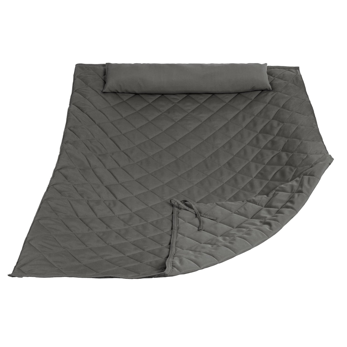ANOW hammock pad front view showing full grey coverage and comfort