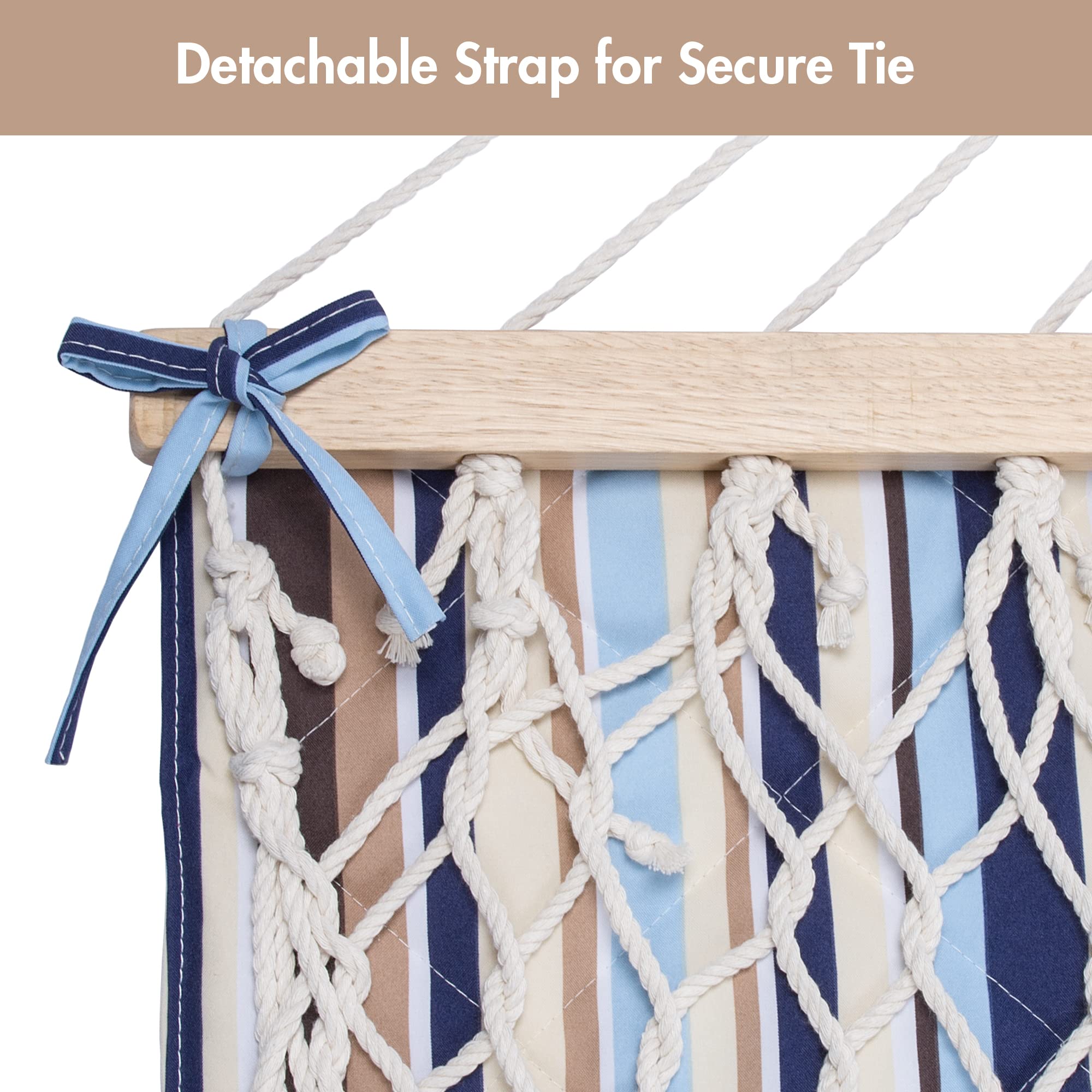 ANOW side tie attachment showing secure fit benefit