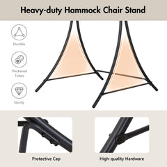 ANOW stand with canvas chair in garden showing relaxation setup benefit