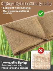 ANPHSIN burlap draped over shrub protecting foliage from cold winds