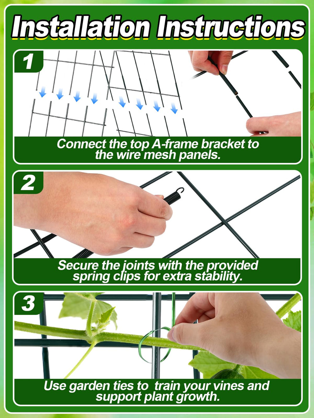 ANPHSIN trellis standing in wind showing powder-coat weather resistance benefit