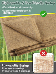 ANPHSIN burlap wrapped potted plant demonstrating frost protection benefit