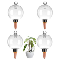 Ansberta front view of four watering globes showing packaging benefits