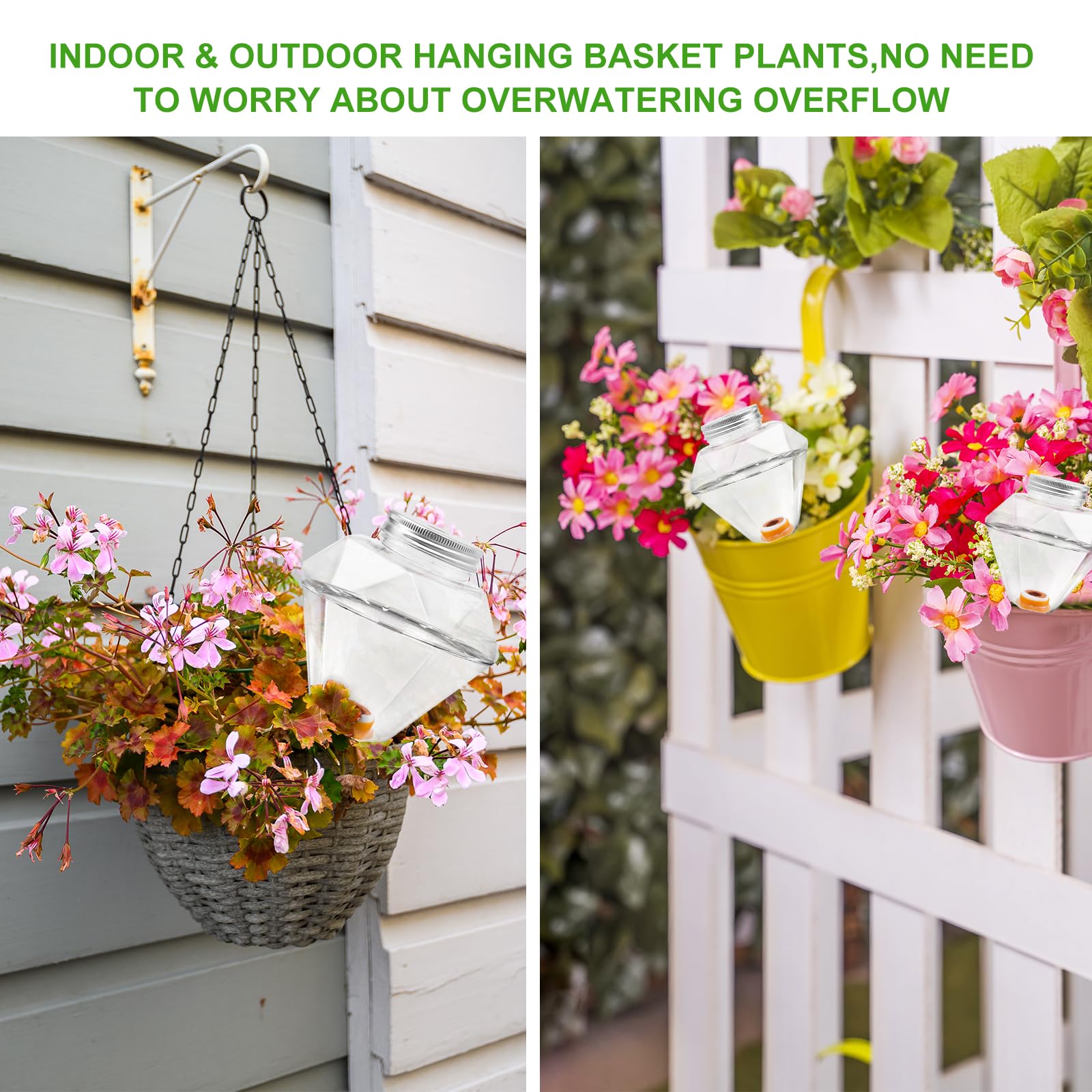 Ansberta globe inserted in pot demonstrating steady hydration for plants