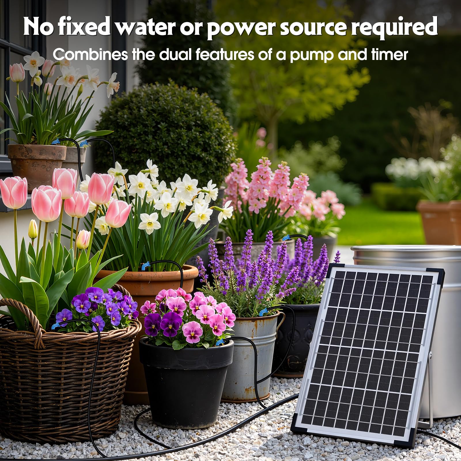 AnseTo drip heads and tee joints detail supporting precise plant watering