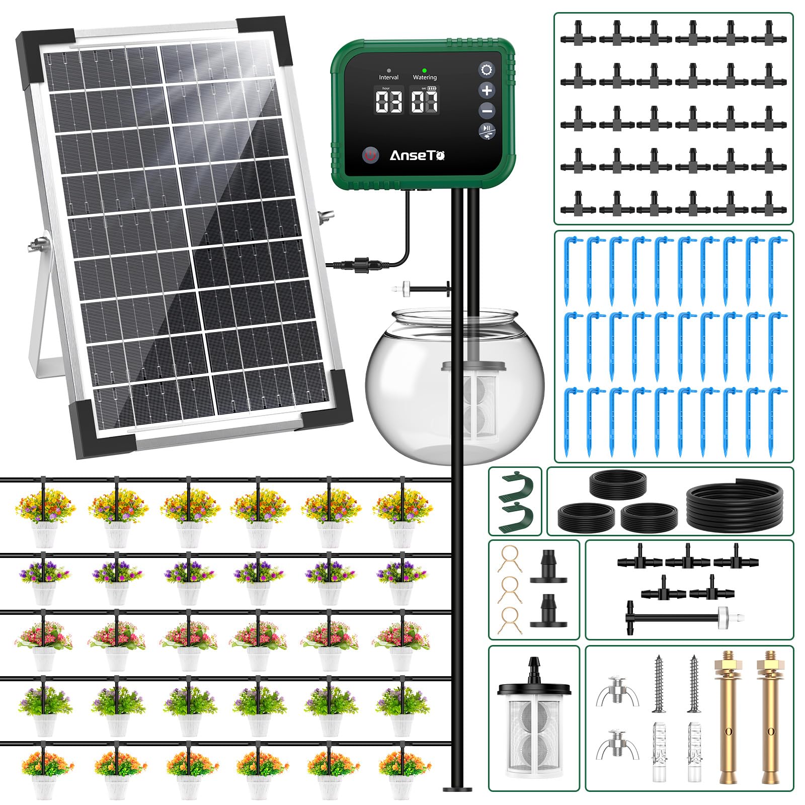 AnseTo front view solar panel showing energy conversion benefit