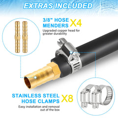 Ansgery hose lying on pond bottom showing reliable sinking action