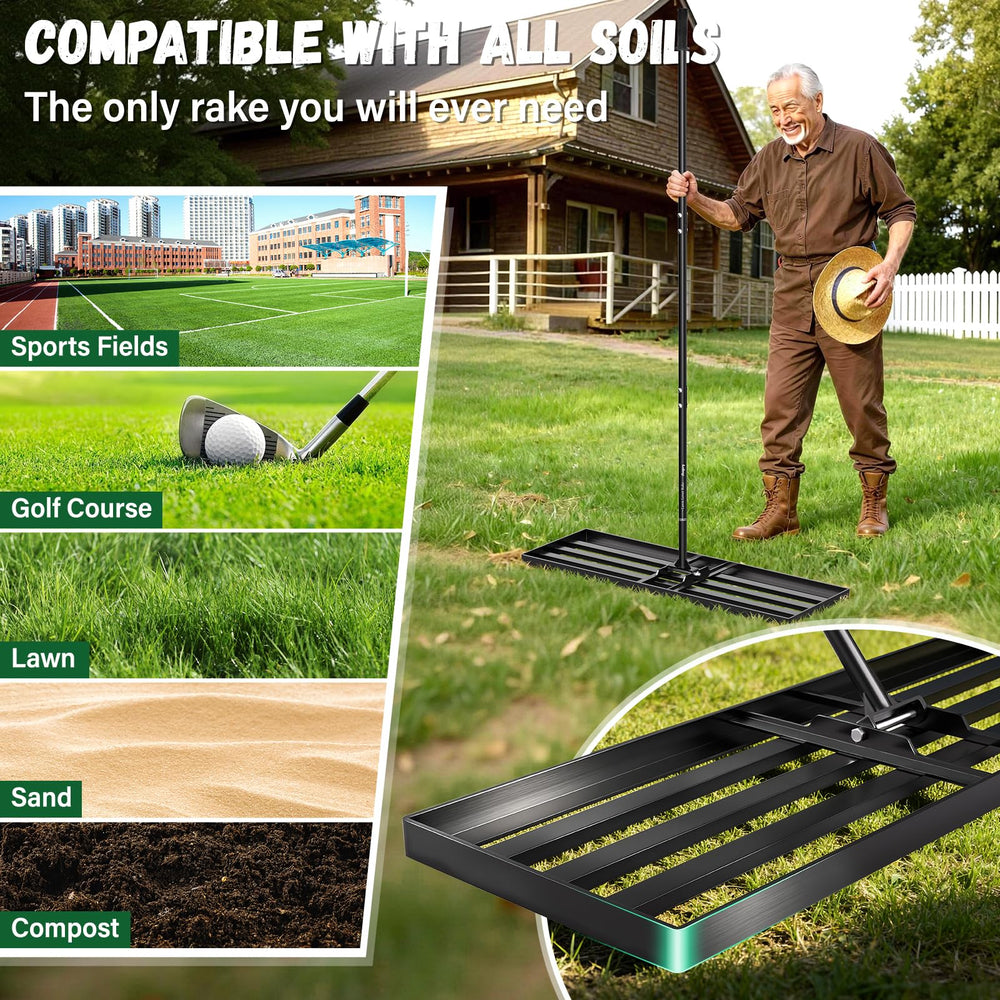 Ansgery removing small stones and clods to improve soil consistency