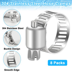 Ansgery stainless clamps and copper menders enabling secure joins