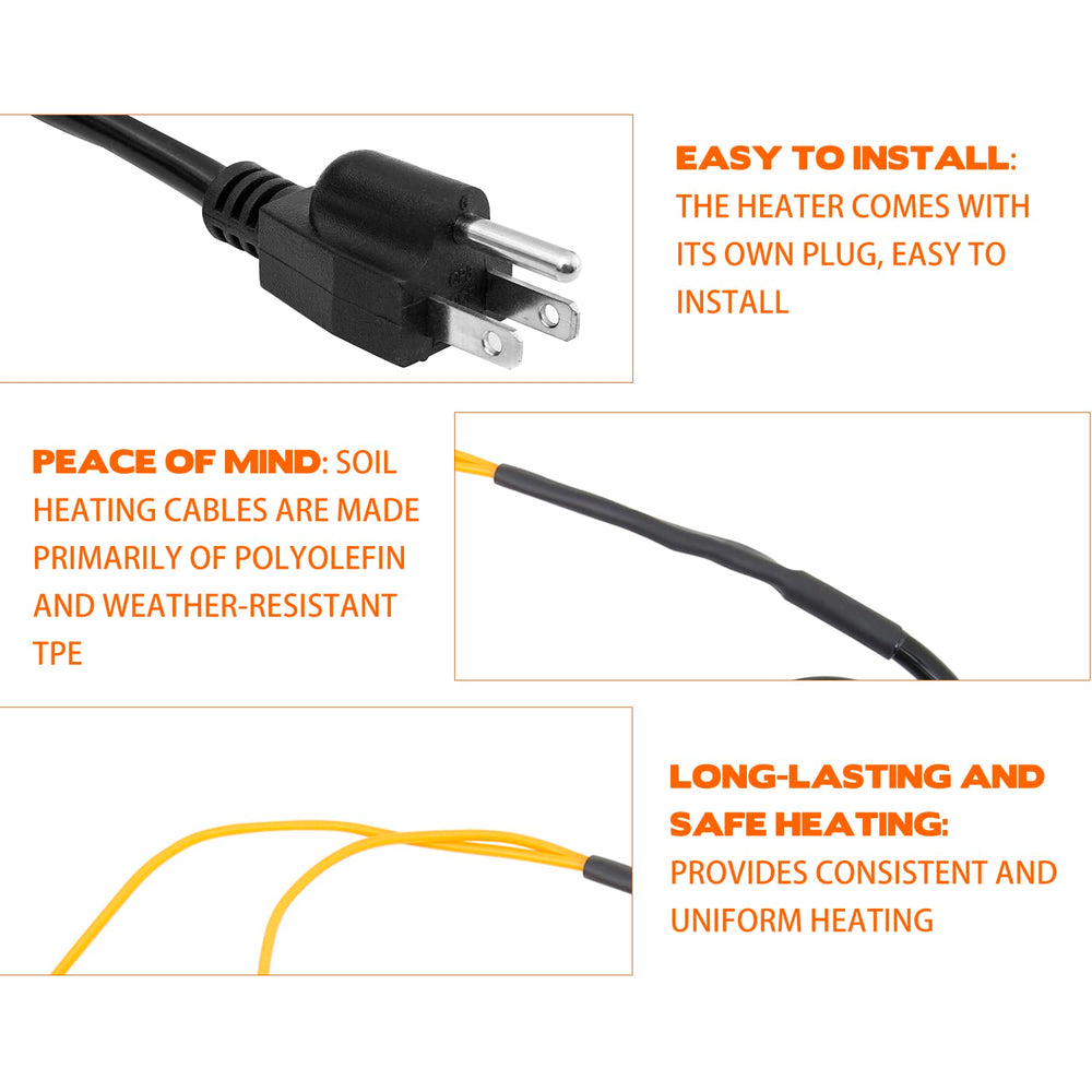 ANSIKE cable beside ruler demonstrating 25 ft length and scale