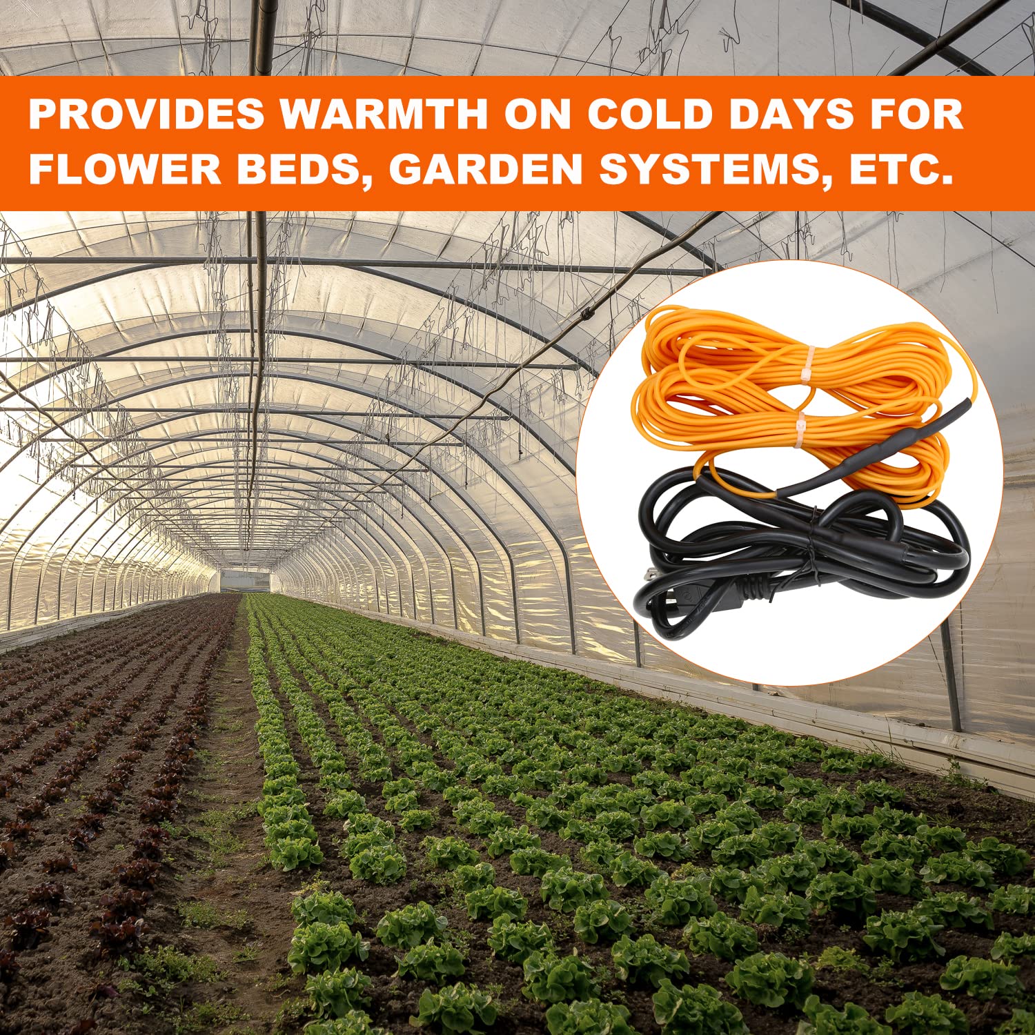 ANSIKE cable under seed tray promoting faster germination